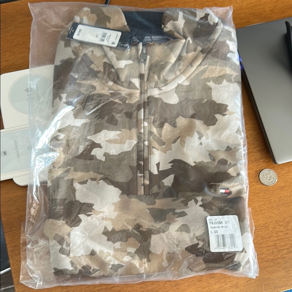 Tommy Hilfiger Camo Quarter-Zip Pullover